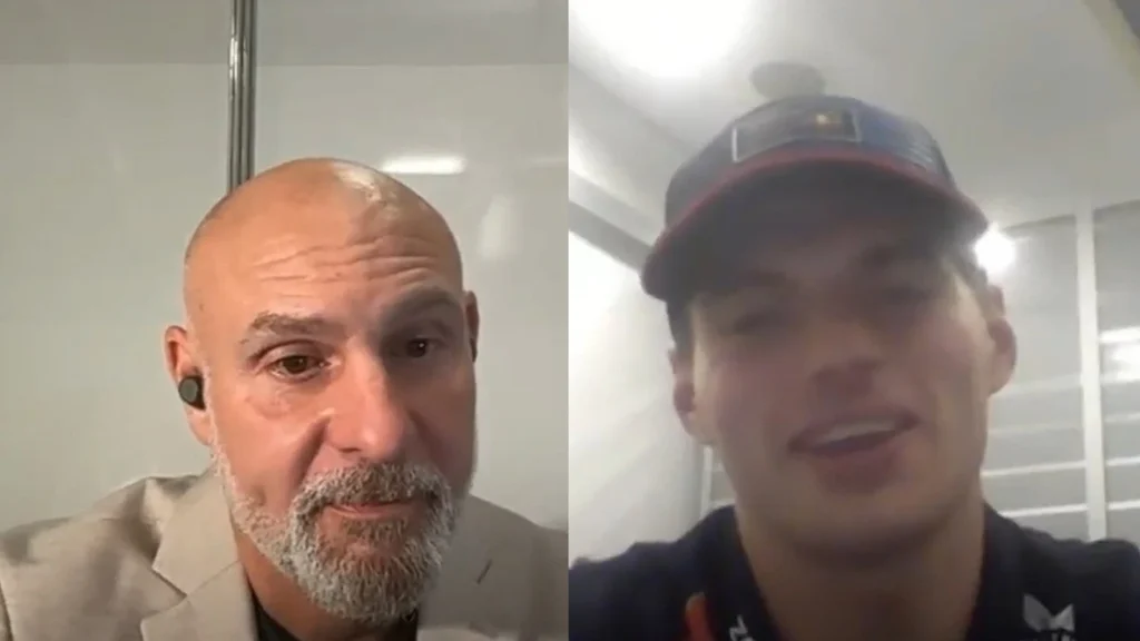 Jeff Dodds and Max Verstappen made a joint bid to donate to worthwhile causes