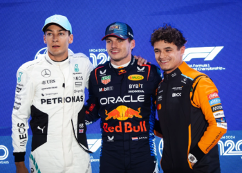 Lando Norris is enjoying being a spectator as George Russell and Max Verstappen engage in a war of words
