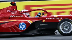 Ferrari driver Maya Weug took her maiden F1 Academy win in the season finale at the Yas Marina Circuit