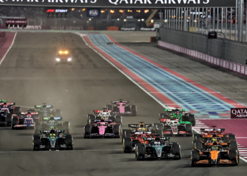 George Russell explained starting from the right hand side of the grid in Qatar is tough