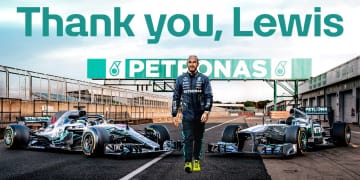 Video: Petronas reunites Lewis Hamilton with his iconic F1 cars