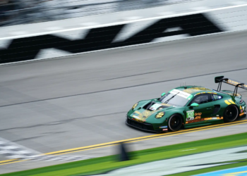 Elliott Skeer claimed the first GTD class pole position for the IMSA 2025 season-opener
