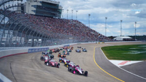 2024 was the first year IndyCar has run at Nashville Superspeedway since 2008. Photo: Kevin Dejewski