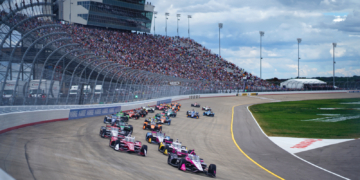 2024 was the first year IndyCar has run at Nashville Superspeedway since 2008. Photo: Kevin Dejewski