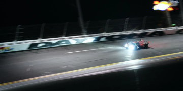 Porsche Penske topped the sole night free practice session in the main 24 Hours of Daytona race meeting