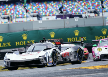 Kamui Kobayashi set the fastest lap time during the final free practice session for the 24 Hours of Daytona