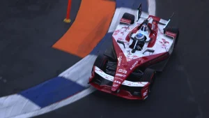 Oliver Rowland of Great Britain driving the (23) Nissan Formula E Team Nissan e-4ORCE 05 during practice ahead of the Mexico City E-Prix, Round 2 of the 2025 FIA Formula E World Championship at Autodromo Hermanos Rodriguez on January 11, 2025 in Mexico City, Mexico