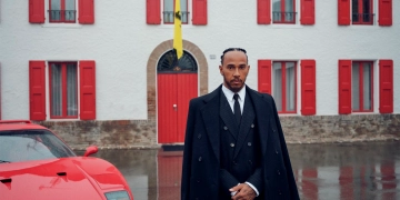 Lewis Hamilton has reacted to his first day at Ferrari - Image via Lewis Hamilton on X - taken by Andre D. Wagner