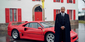 Lewis Hamilton visited Maranello as a Ferrari driver for the first time on Monday