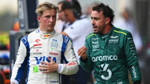 Liam Lawson had clashes with Fernando Alonso and Sergio Perez during the 2024 F1 campaign