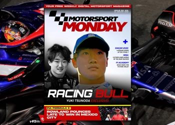 Racing Bulls F1 ace Yuki Tsunoda is the cover star of Motorsport Monday