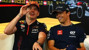 Max Verstappen joked he will get McLaren info from Nyck De Vries after the Dutchman's test with the Woking outfit