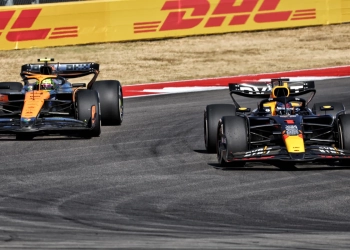 Max Verstappen and Lando Norris went wheel-to-wheel several times in 2024