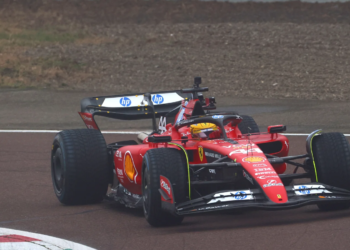 Lewis Hamilton completed his debut Ferrari outing at the team's Fiorano track