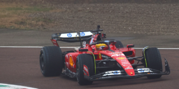 Lewis Hamilton completed his debut Ferrari outing at the team's Fiorano track