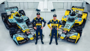 ECR showed off their car's new colors ahead of a full-field test at Sebring. Photo: ECR