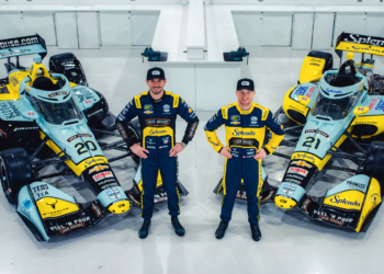 ECR showed off their car's new colors ahead of a full-field test at Sebring. Photo: ECR