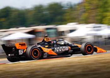 O'Ward put on the speed in the first day of the two-day test. Photo: Kevin Dejewski