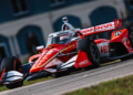 Power set the fastest lap of testing in his new bright red #12. Photo: IndyCar - Joe Skibinski
