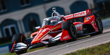 Power set the fastest lap of testing in his new bright red #12. Photo: IndyCar - Joe Skibinski