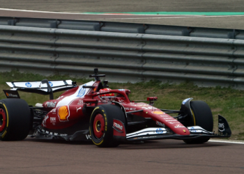 Charles Leclerc was the first to sample the Ferrari SF-25 on Wednesday