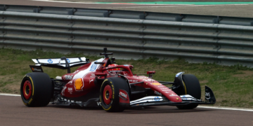 Charles Leclerc was the first to sample the Ferrari SF-25 on Wednesday