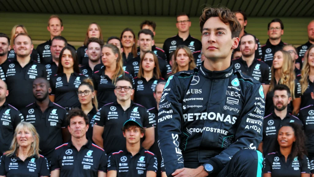 George Russell says the comments he receives online are 'more negative than positive'