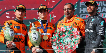 McLaren drivers Lando Norris and Oscar Piastri have cast their verdict over Lewis Hamilton at Ferrari