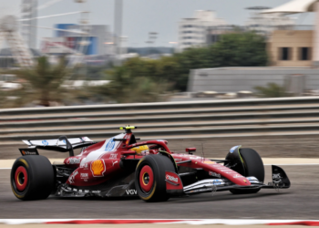 Ferrari's Lewis Hamilton was fastest during Thursday's morning session of pre-season testing