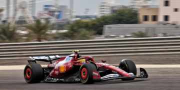 Ferrari's Lewis Hamilton was fastest during Thursday's morning session of pre-season testing