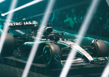 Mercedes have dropped the red INEOS branding from its 2025 F1 challenger - Credit: Mercedes