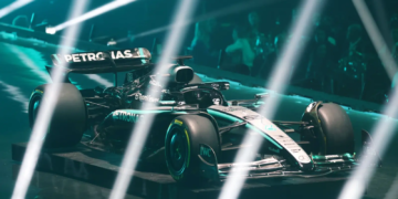 Mercedes have dropped the red INEOS branding from its 2025 F1 challenger - Credit: Mercedes