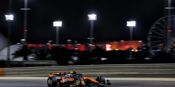 Lando Norris went fastest in the afternoon running of the first day of F1 pre-season testing