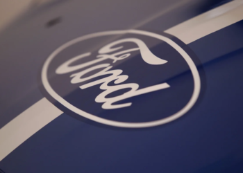 The Ford logo, the so-called "Blue Oval".