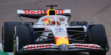 Racing Bulls' revamped white colour scheme has been spotted on track - Credit: Racing Bulls