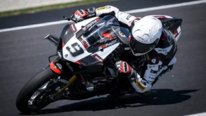 Danilo Petrucci at the Phillip Island WorldSBK test
