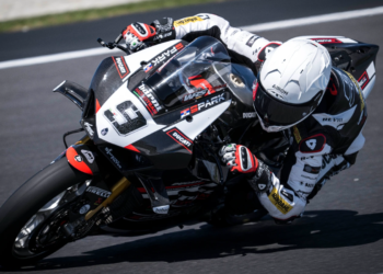 Danilo Petrucci at the Phillip Island WorldSBK test