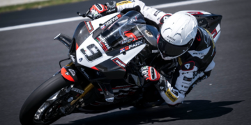 Danilo Petrucci at the Phillip Island WorldSBK test