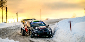 Elfyn Evans under pressure on Rally Sweden – Fourmaux crashes out