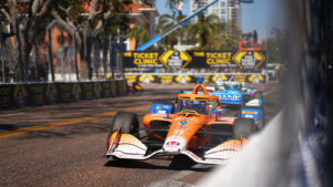 Dixon race around the streets of St. Petersburg with no communication. Photo: Kevin Dejewski