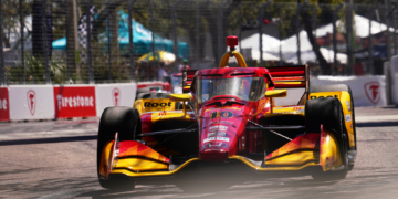 Palou continued right where he left off in St. Pete, setting the fastest time in Thermal's opening practice session. Photo: Kevin Dejewski