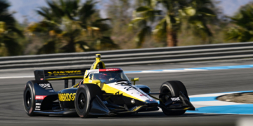 Herta finished fourth in Sunday's race from The Thermal Club. Photo: IndyCar - James Black