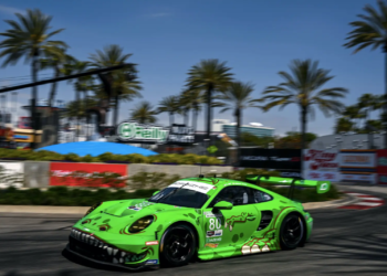 AO Racing last raced at Long Beach in 2023 in the GTD category