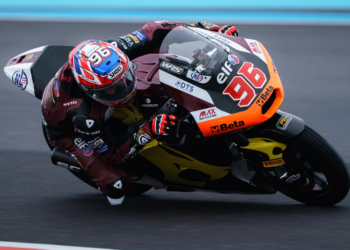 Jake Dixon at the Austin Moto2 round