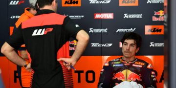 MavericK Vinales with the Tech3 KTM MotoGP team