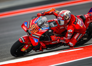 Marc Marquez at Austin during MotoGP practice