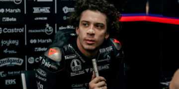 Marco Bezzecchi (Aprilia) at the Thai MotoGP