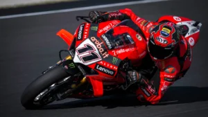 Nicolo Bulega was second at the Portimao WorldSBK test