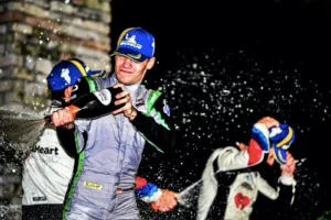 Laurin Heinrich won the 12 Hours of Sebring in AO Racing's #77 Porsche 911 GT3.R in the GTD Pro category