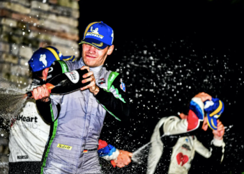 Laurin Heinrich won the 12 Hours of Sebring in AO Racing's #77 Porsche 911 GT3.R in the GTD Pro category